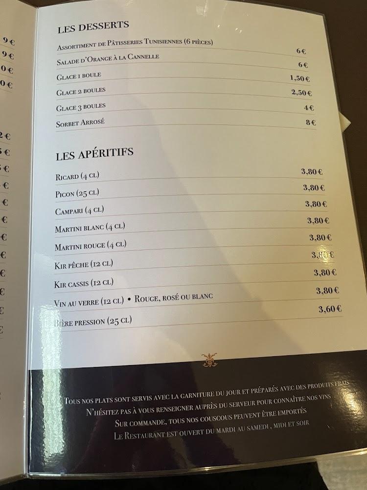 Le Jasmin - Menu Image 3